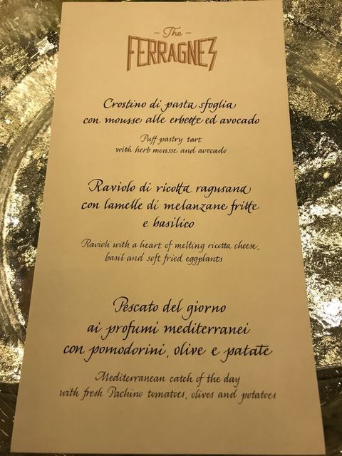 menu ferragnez
