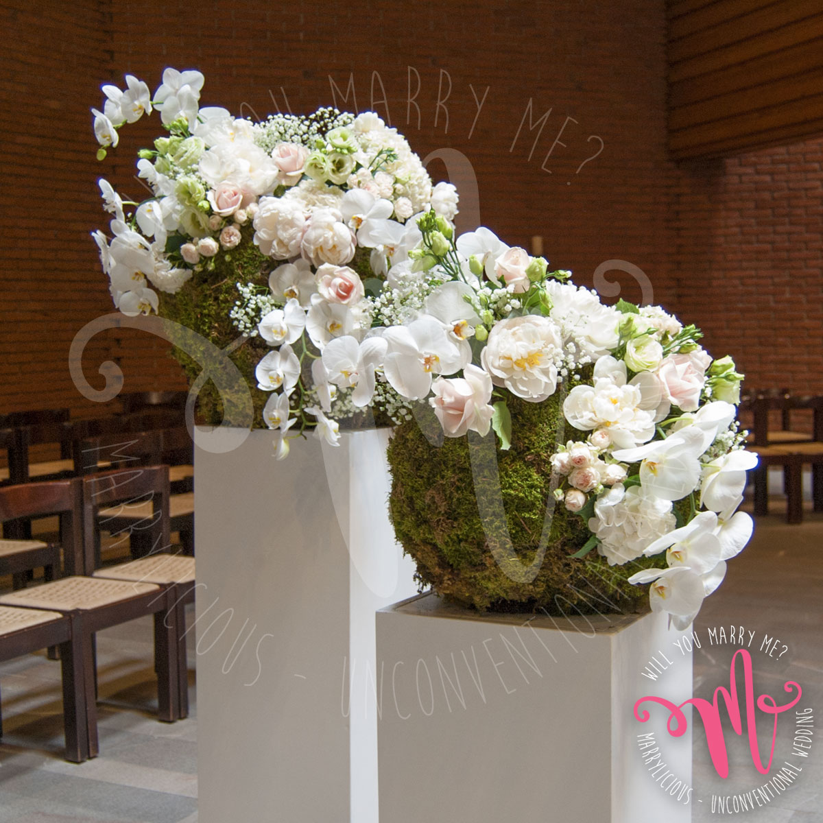 fiori altare matrimonio